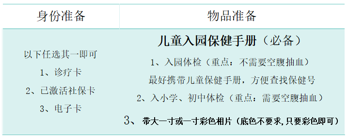 2023中山市博爱医院入园体检办理流程